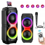 Kaasaskantav juhtmevaba Bluetooth-k&otilde;lar FM-raadio, USB, TF, AUX ja mikrofoniga