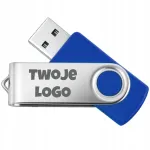 USB m&auml;lupulk TWISTER, 128 GB, logoga, USB 2.0