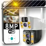 V&auml;lieks p&auml;ikeseenergia kaamera WiFi, Type-C, kahe objektiiviga, 8 MP, p&ouml;&ouml;ratav