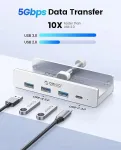 USB-jaotur ORICO, 4 &uuml;hendust, USB 3.0, alumiinium, 5V, 100 cm h&otilde;bedane kaabel