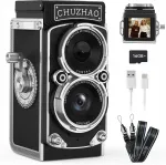 Mini retro digikaamera 12MP 1080P autofookusega SD-kaart 16GB
