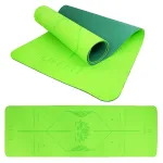 Joogamatt LIFEFIT LOTOS DUO, 183x58x0,6 cm, roheline