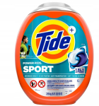 Tide Power Pods Sport pesukapslid, 63 tk