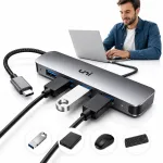 USB-C jagaja UNI, 4x USB 3.0, 5 Gb/s, lauaarvutitele ja s&uuml;learvutitele