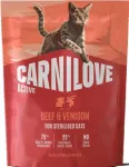 Kassitoit CARNILOVE Active Sterilised veise- ja p&otilde;hjap&otilde;dralihaga, 400 g