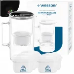Wessper D2 borosilikaatklaasist 3 l veefilter kuue filtriga