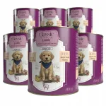Koerte konserv Classic Junior, lambaliha ja musta porgandiga, 800 g, 6 tk