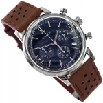 Meeste kell Timex TW2W10200 Marlin pruun nahkrihm kronograaf kalendriga