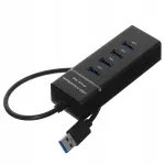 USB hub 4 pesa, USB 3.0, kiire andmeedastus