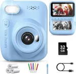 Digitaalne kaamera-printer GREENKINDER Instant HD 32GB SD sinine
