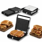 Elektriline kontaktgrill-pann 2200W, kokkupandav, suur