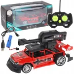 Puldiga juhitav auto LED-de ja tulistamisfunktsiooniga