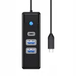 USB-C jagaja Orico, 2x USB-A 3.1, USB-C, must
