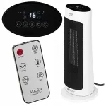 Keraamiline LED ventilaator ADLER 7738, 200 W, kaugjuhtimispuldi, oskilleerimise ja taimeriga