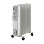 Elektriline &otilde;liradiaator 1500W, 7 segmenti, termostaadiga, hall, ratastega