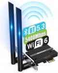 Sisene v&otilde;rgukaart Intel WiFi 6E, 5400 Mbps, PCI-E, Bluetooth 5.3