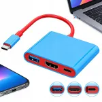 USB-C jaotur HDMI ja USB-ga, 3-&uuml;hes dokk MacBook/Switchile