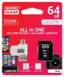 GOODRAM microSD 64 GB XC CL10 UHS-1 m&auml;lukaart lugejaga
