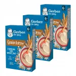 Beebipuder Gerber Grain & Grow kaerahelveste, nisujahu, piima ja rukiliga alates 6 kuud, 3 x 200 g