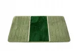 Roheline libisemisvastane vannitoavaip Como 50x80 cm