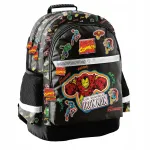 Kooli seljakott PASO Iron Man, must, Marvel Avengers poistele