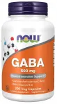 Toidulisand NOW Foods GABA 500 mg koos B6-ga, 200 kapslit
