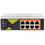 T&ouml;&ouml;stuslik 8 pordiga PoE gigabit l&uuml;liti, 130W, Hi-PoE 60W, DIN-r&ouml;&ouml;bastele kinnitatav, AI funktsiooniga
