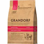 Grandorf Adult Medium & Maxi Lamb & Turkey kuiv koeratoit 3 kg