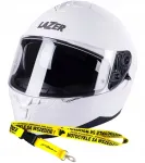 Lazer Vertigo valge kiiver, suurus 2XL, maanteemootorrattale, kingitusega &ndash; peapael