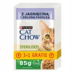 Steriliseeritud kassitoit Purina Cat Chow lambaliha ja ubadega, 4 x 85 g