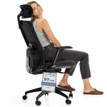 Ergonoomiline b&uuml;rootool SitOne, must, p&ouml;&ouml;rdlaual