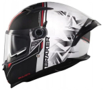 Motorratturi kiiver MT Helmets Braker SV Charm A1, must/valge, mati viimistlusega, t&auml;iskiiver