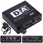 TOSLINK COAXIAL 2x CINCH DAC SPDIF kahepoolne konverter-v&otilde;imendi