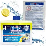 Finish sidruni l&otilde;hnaga n&otilde;udepesumasina puhastusvahend, 250 ml + 3in1 SKL katlakivieemaldaja, 40 g