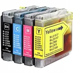 Brother LC1000 XL tindikassetid, 4 tk, sobivad DCP130C/DCP135C/DCP150C/MFC260C/MFC440CN printeritele