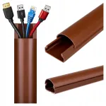 Iseliimuv PVC kaabli kate, 65 cm, pruun