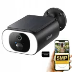 V&auml;ljas p&auml;ikeseenergia IP WiFi j&auml;lgimiskaamera, 5MP, 64 GB m&auml;lukaardiga