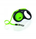Automaatne rihm FLEXI New Neon M, 5 m, roheline, kuni 25 kg koertele