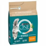 Kuiv toit kanaga t&auml;iskasvanud kassidele PURINA ONE, 2 x 2,8 kg