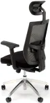Ergonoomiline kontoritool COMMANDER, must, v&otilde;rguga
