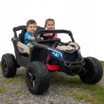 Laste elektriauto MAVERICK ATV CAN-AM, 4x4, LED tuled, kunstnahast iste