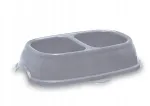 Topelt libisemiskindlad koerte kausid ZOLUX BREAK 11, 0,4 l x 2, hallid