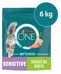Kassi toit PURINA ONE Bifensis Sensitive kalkunilihaga, 8 x 750 g