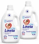 Pesuvahend beebiriietele Lovela, h&uuml;poallergeenne, valgele kangale, 9 l, 100 pesukorda