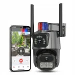 V&auml;ljas IP WiFi h&auml;ires&uuml;steemi kaamera 2x3MP, 2.4GHz, p&ouml;&ouml;ratav ja suumimise funktsioon
