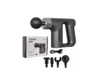 Lihasmassager Gun, 4 otsikut, USB laadimine, sportimiseks