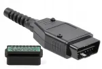 OBD II pistik plaadile 66.5 x 40 mm Lechpol Electronics
