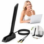 WiFi antenn 2.4 GHz / 5 GHz, kahepoolne, SMA, 9 dBi