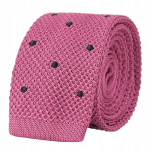 Meeste kitsas kootud lips t&auml;ppidega, 5 cm, retrostiilis