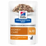 Hill&rsquo;s Prescription Diet Kidney Care k/d m&auml;rgtoit kassidele kanaga, 85 g